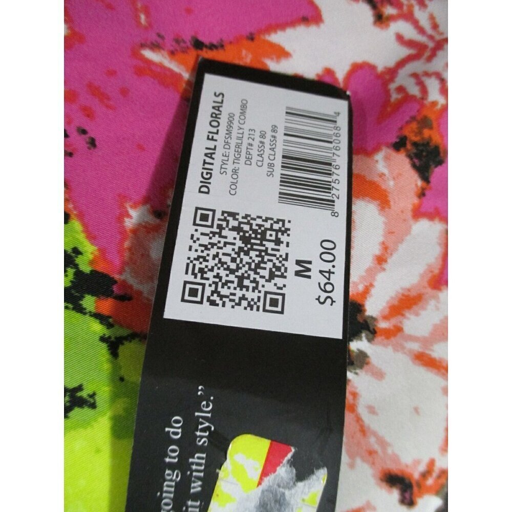 NWT Daisy Fuentes Floral Pattern Dress Size Medium Flowers Summer Multi Color - Picture 5 of 5